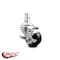 Service Caster 3.5 Inch Soft Rubber Wheel Swivel 7/8 Inch Square Stem Caster with Brake SCC SCC-SQ20S3514-SRS-TLB-78 - alternate 5